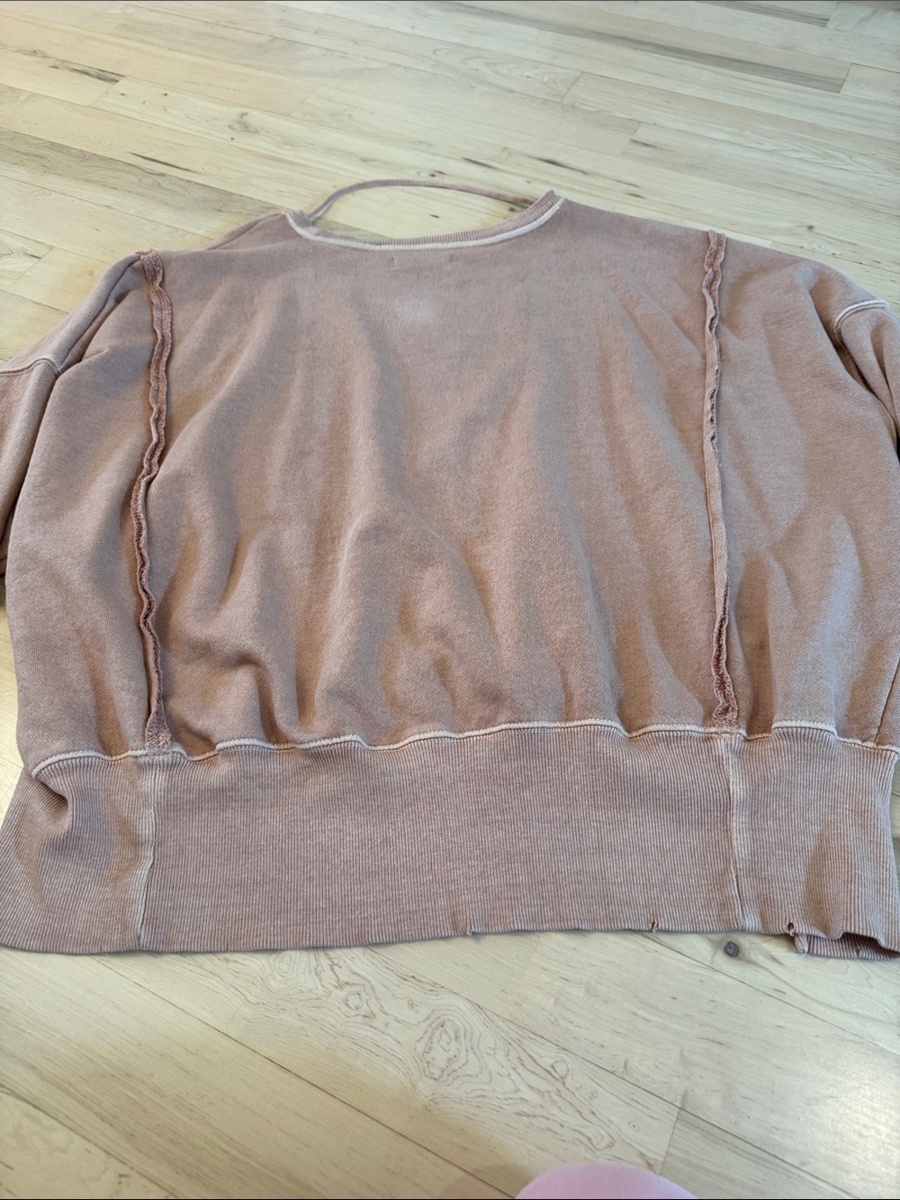 Free People Graphic Camden Pullover Sweatshirt-Mirrored Horses-S-Boho-Cozy - Picture 6 of 6